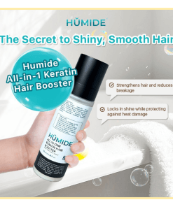 HUMIDE All-in-One Keratin Hair Booster Hair Perfume Spray | 3-in-1 Repair, Moisture & Shine (100 ml)