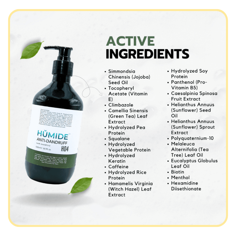 HUMIDE Anti-Dandruff Hair Shampoo | For Oily, Itchy & Combination Scalp (500 ml) - Image 3