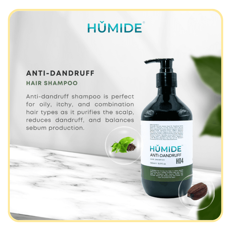 HUMIDE Anti-Dandruff Hair Shampoo | For Oily, Itchy & Combination Scalp (500 ml) - Image 6
