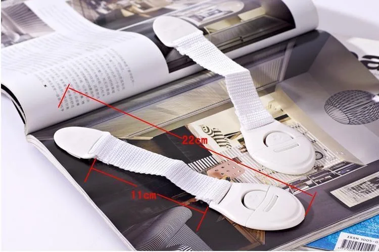 Infant Drawer Safety Lock – Baby Cabinet Lock, Fridge Strap, Childproof Adhesive (Blue/Pink) - Image 8