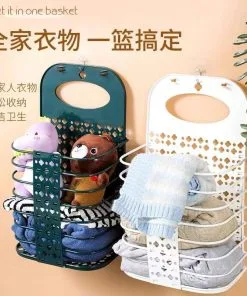 Foldable Laundry Basket - Wall Mounted & Space Saving (3 Sizes) | Dirty Clothes Organizer